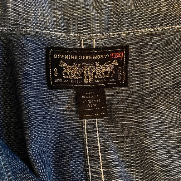 Opening Ceremony x Levi’s Chambray Dress Sz Large - Picture 6 of 15